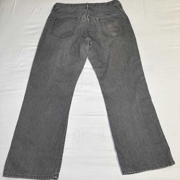 Gap 1969 Jeans Mens 36x31 Gray Straight Leg Denim Clean Water Wash 100% Cotton - Picture 12 of 14